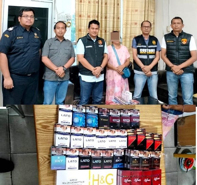 Wanita Pedagang Rokok Ilegal Diamankan Sat Reskrim Polres Siantar