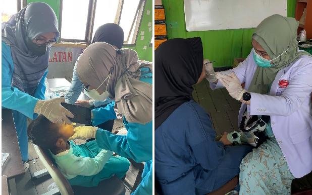 Pengabdian Dosen dan Mahasiswa Profesi Kedokteran Gigi UNMUL Samarinda Sasar Masyarakat Pesisir Kota Bontang