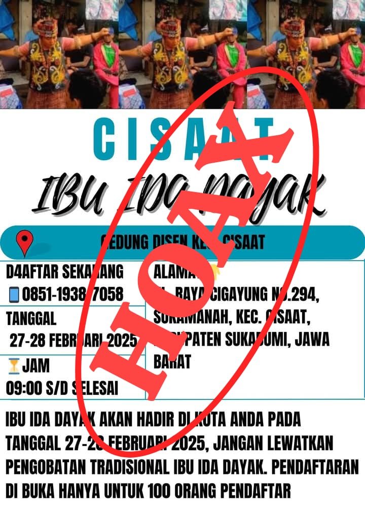 Admin Gedung Disen Cisaat Sukabumi Klarifikasi Info Acara Pengobatan Ida Dayak HOAX