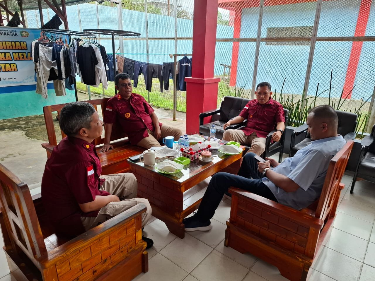 Lapas Narkotika Kelas IIA Pematangsiantar menerima Kunjungan Kerja Dari Polres Kab. Simalungun