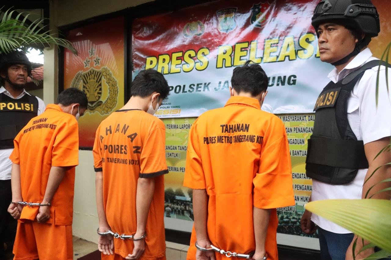  Enam Pelaku Curanmor Ditangkap Polsek Jatiuwung, Dua Polisi Terluka