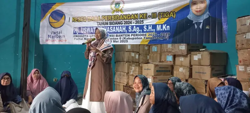 Hj. Uswatun Hasanah Anggota DPRD Provinsi Banten Dapil Tangerang C Gelar Reses di RT 03 RW 01 Kelurahan Bunder