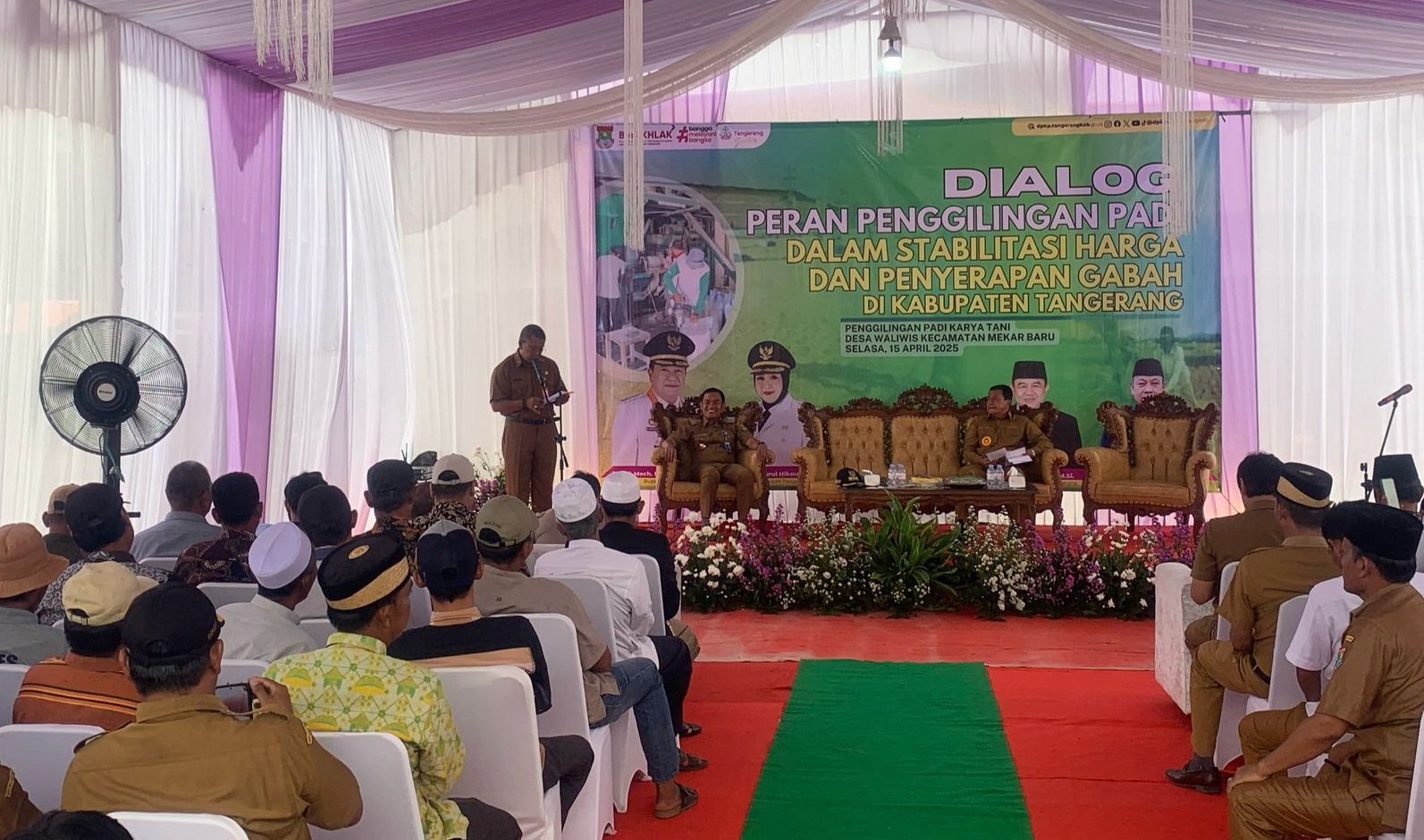 Danramil Kronjo Dialog Stabilitas Harga dan Penyerapan Gabah
