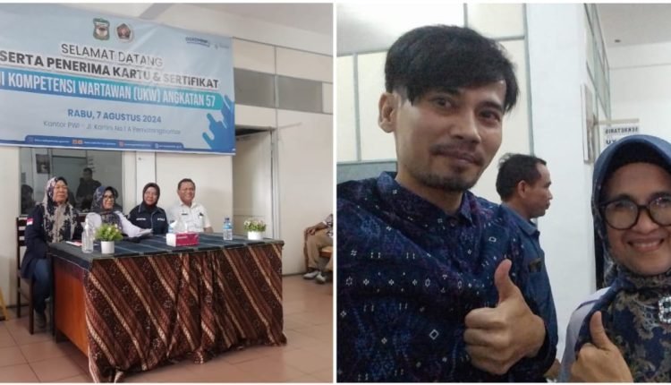 Peserta UKW Tahun 2023 Terima Kartu Dan Sertifikat Dari Dewan Pers
