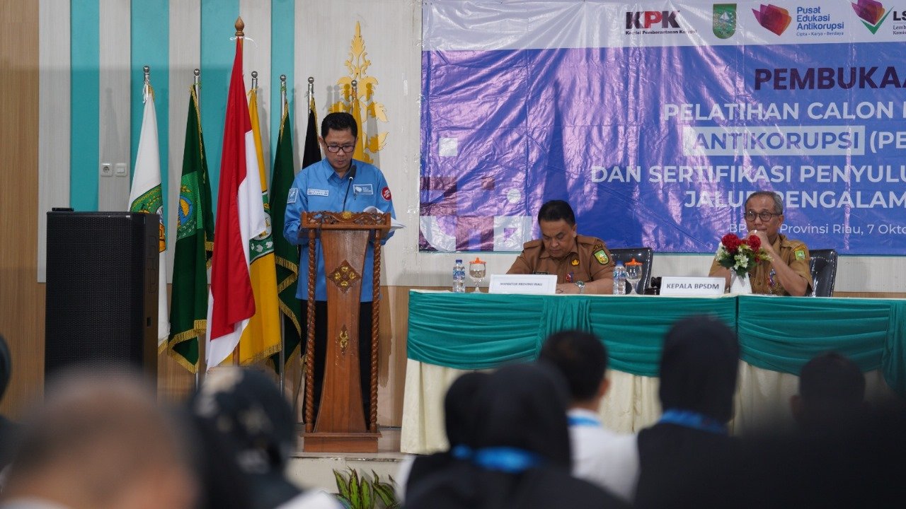 KPK Gelar Pelatihan dan Sertifikasi Penyuluh Antikorupsi di Riau, Perkuat Peran Masyarakat dalam Pemberantasan