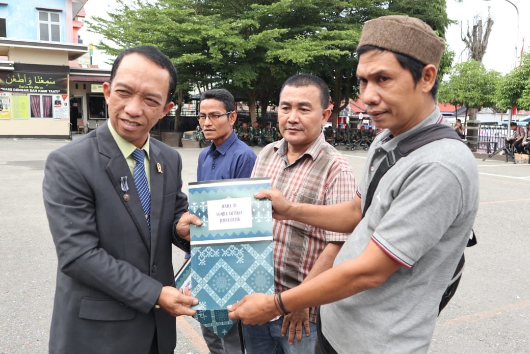 Ahmad Hasyimi Journalis AktualNews Raih Juara Tiga Dalam Perlombaan Menulis Artikel Jurnalistik Polres Agara