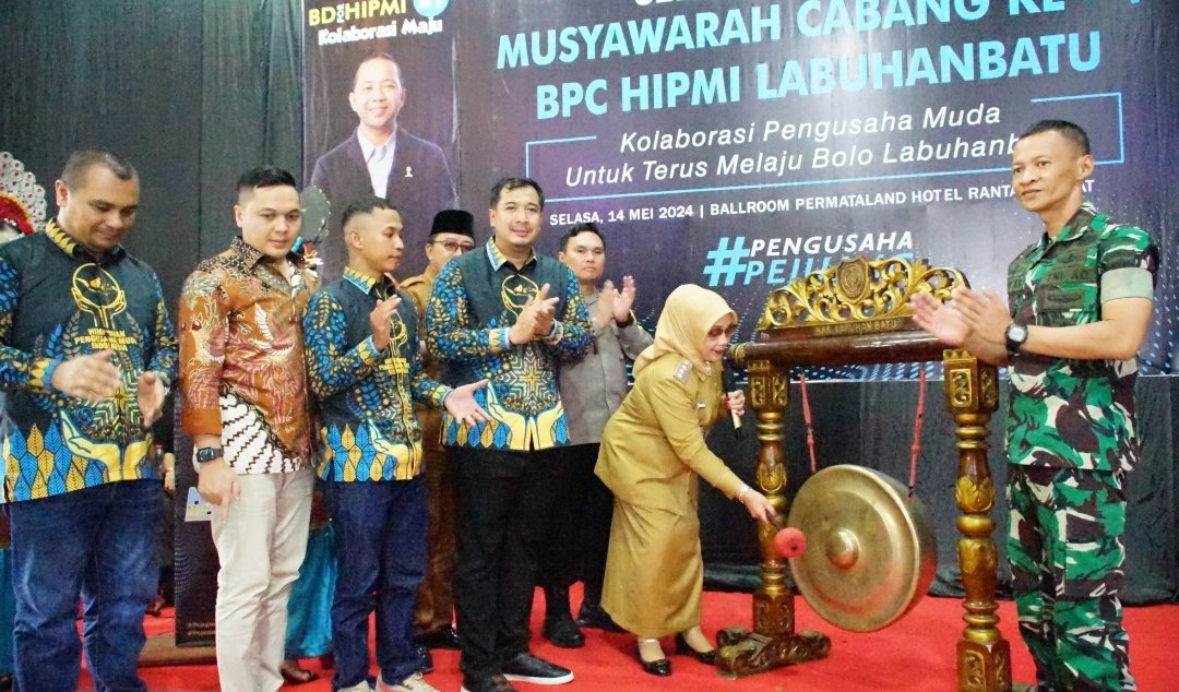 Plt. Bupati Buka Muscab HIPMI Kabupaten Labuhanbatu