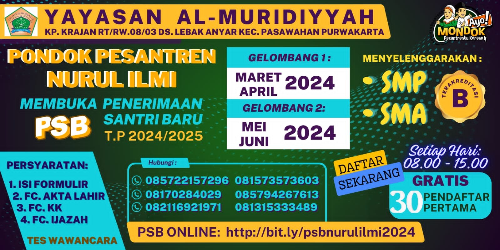 Pondok Pesantren Modern Nurul Ilmi Siap Bekali Putra-putri Bangsa Menyongsong Masa Depan