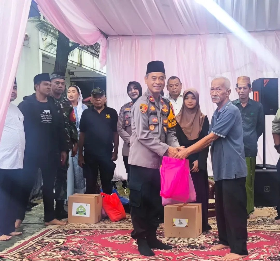 Kapolsek Sukaraja Hadiri Kegiatan Jurnalis TV Berbagi yang Diselenggarakan IJTI Bogor Raya