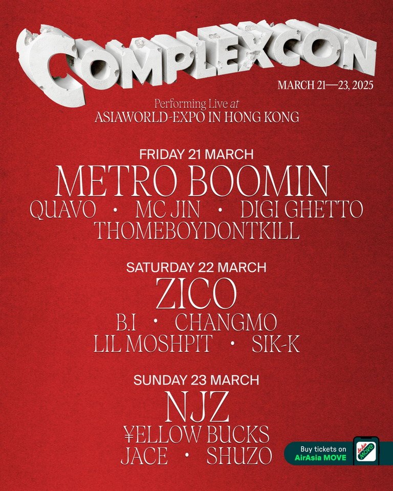 MOVETIX Hadirkan Tiket Eksklusif Festival ComplexCon Hong Kong 2025