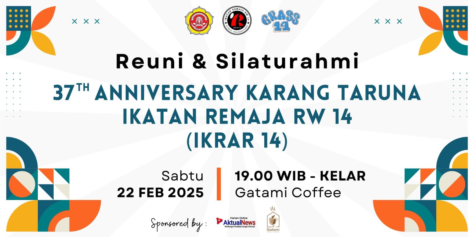 Rayakan Ulang Tahun ke-37, Karang Taruna IKRAR 14 Akan Gelar Reuni dan Silaturahmi di Gatami Coffee