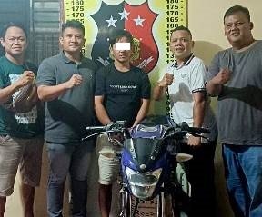 Pelaku Penggelapan Sepeda Motor Diamankan Personil Polres Simalungun