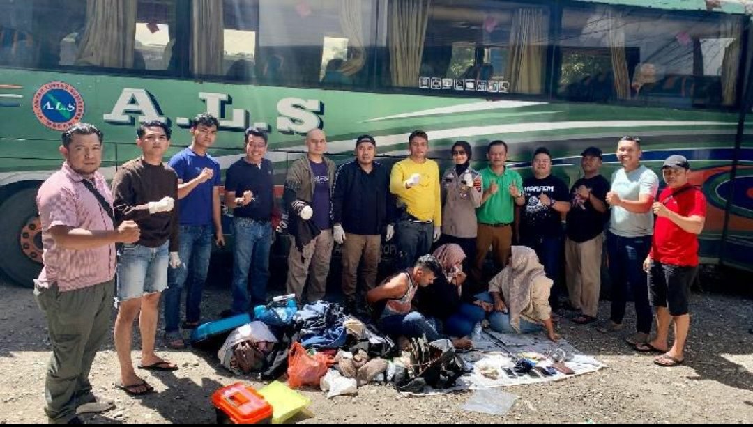 Penggerebekan mengejutkan! Tiga Penumpang Bus ALS tertangkap Bawa Narkotika