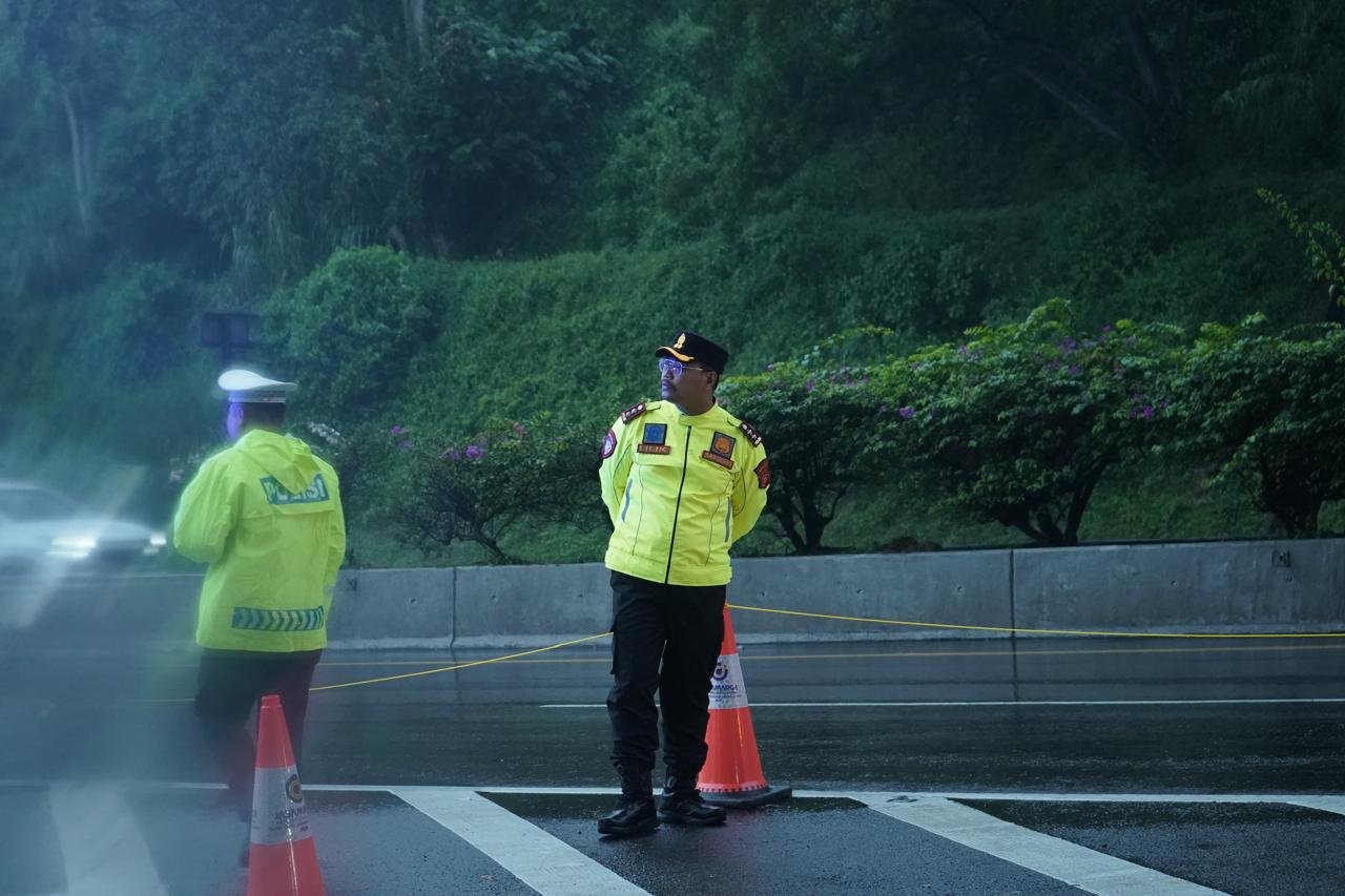 Cegah Kemacetan, Polres Purwakarta Lakukan Pemantauan Arus Balik Libur Lebaran