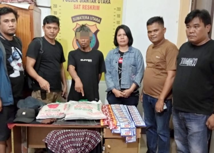 Pelaku Pembobol Toko Grosir Dibekuk Polsek Siantar Utara