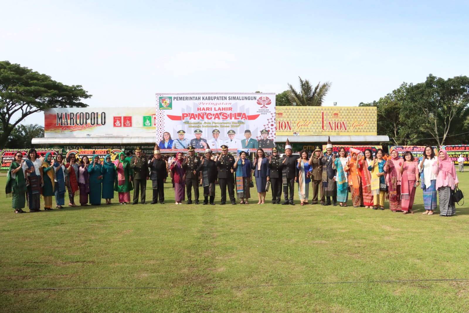Kapolres Simalungun Hadiri Upacara Peringatan Hari Lahir Pancasila Tahun 2024 di Lapangan Koramil