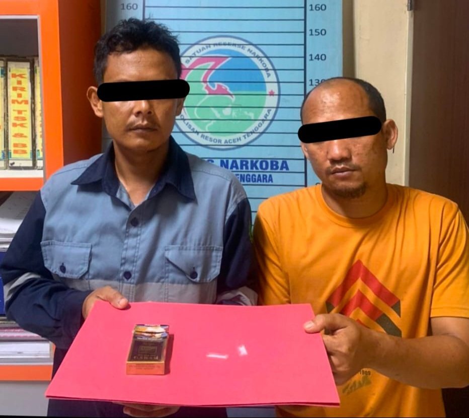 Sat Narkoba Polres Agara Berhasil Ringkus 2 Orang TSK Penyalahgunaan Narkotika Jenis Sabu