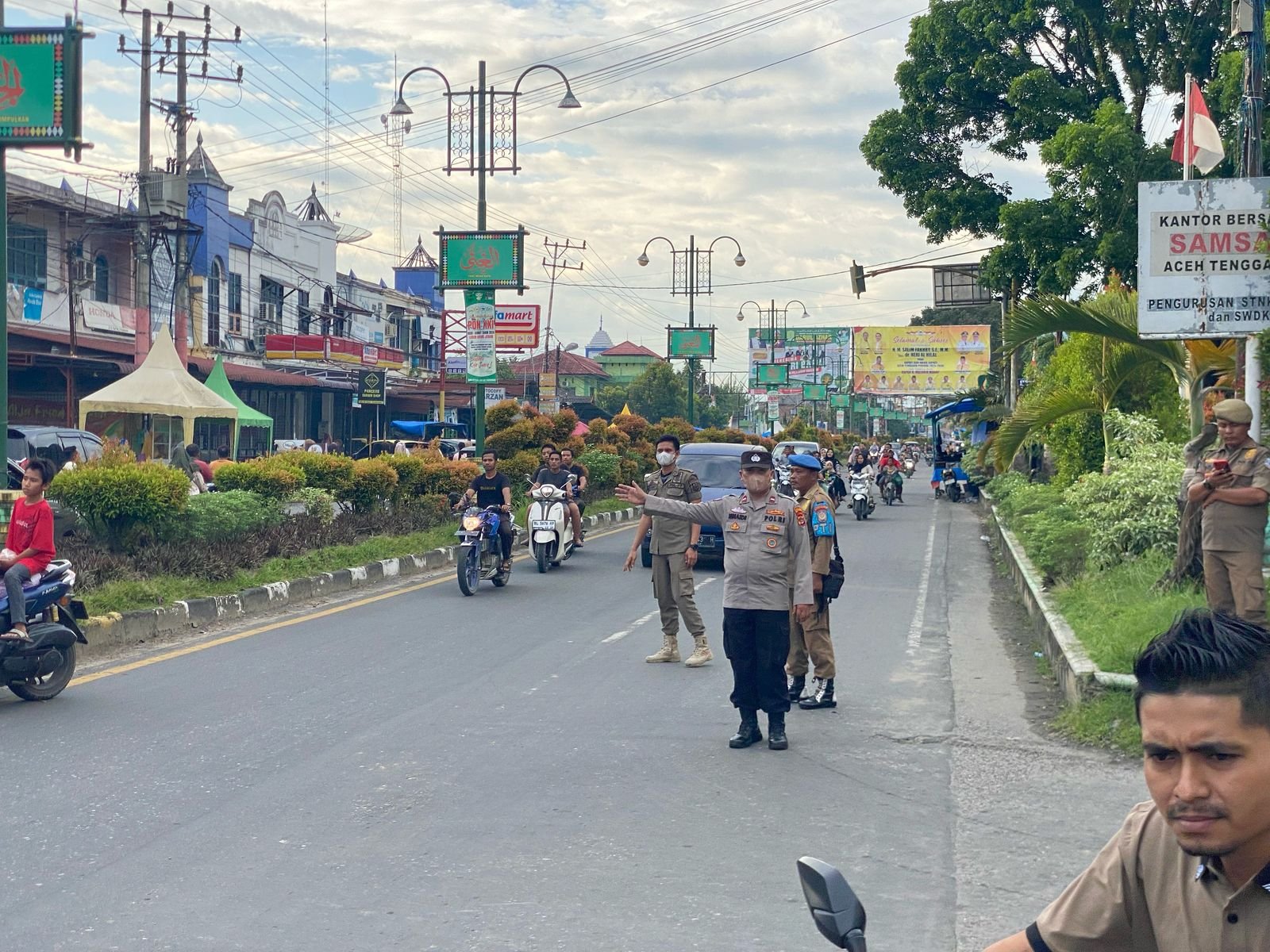 Polres Aceh Tenggara Atur Lalu Lintas Jelang Buka Puasa di Bulan Suci Ramadhan 1446 H