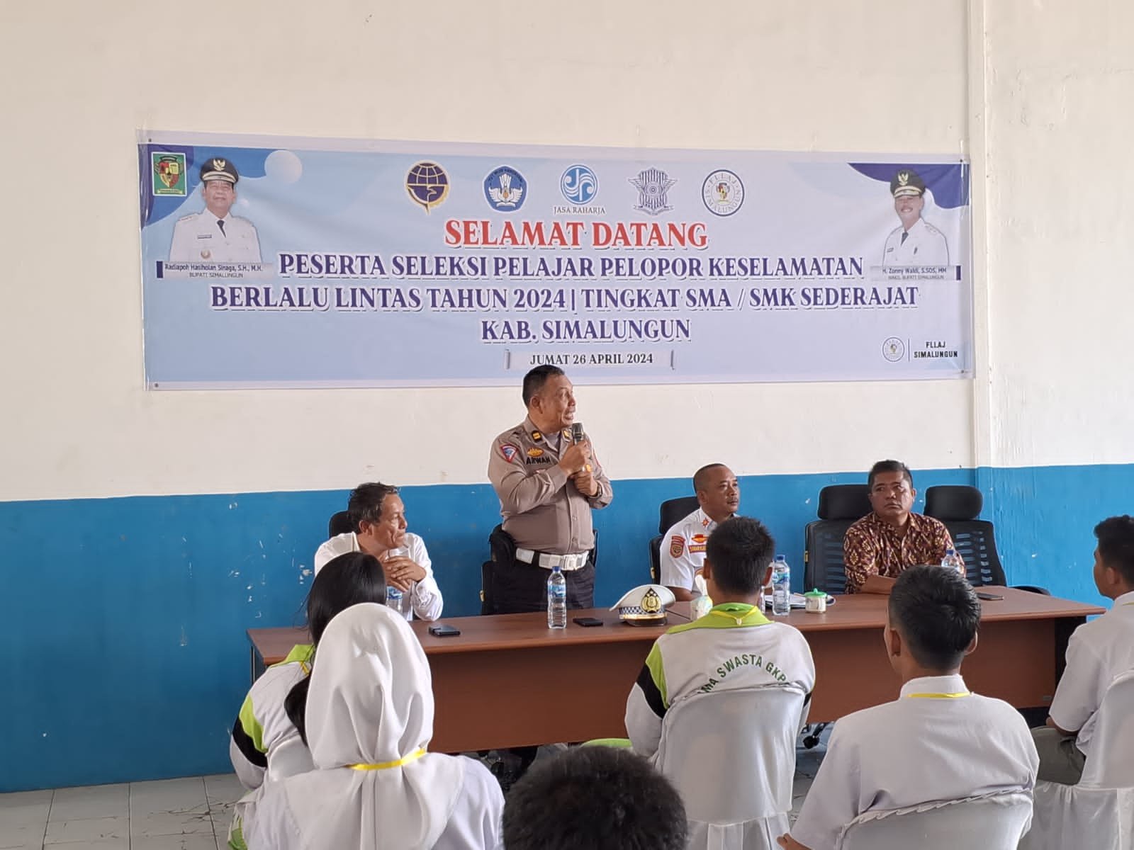 Sat Lantas Polres Simalungun Menggelar Seleksi Pelajar Pelopor Keselamatan Berlalulintas