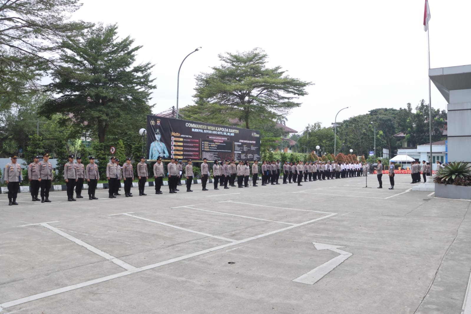 Kapolresta Tangerang Pimpin apel pagi, Apresiasi Personel Amankan Perayaan Ibadah Umat Kristiani