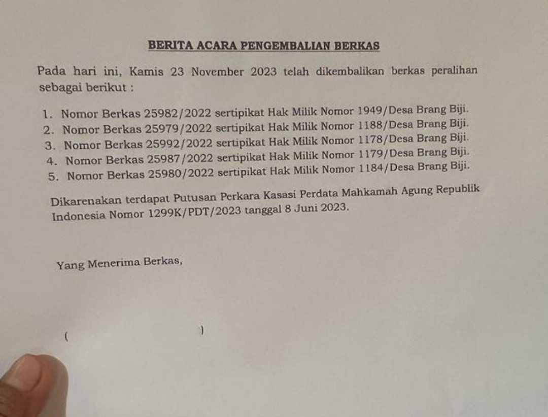 Pengakuan Sri Marjuni Gaeta Saat Bertemu Mantan Kepala Kantor BPN Sumbawa Subhan