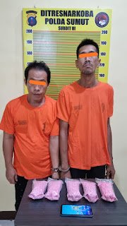 Polda Sumut Tangkap 2 Orang Residivis Mengedarkan Narkotika