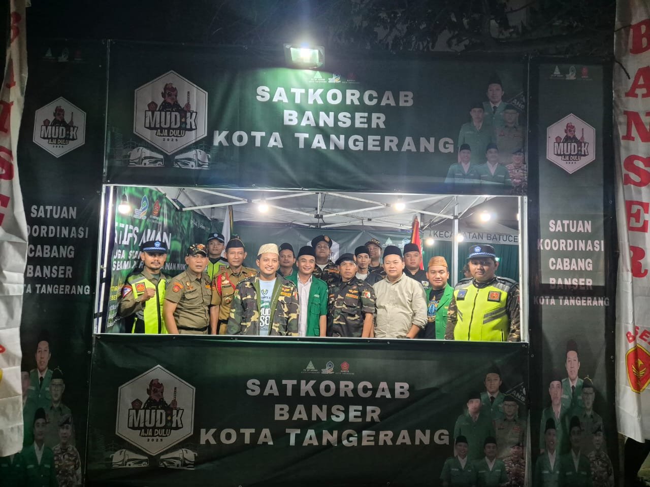 Posko Mudik Gratis Ansor-Banser Kota Tangerang Didirikan di Batuceper Sambut Lebaran 1446 H