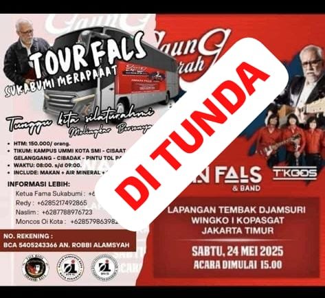 “Tour Fals Sukabumi” Gagal Tancap Gas ke Jakarta, Fans Kecewa Berat