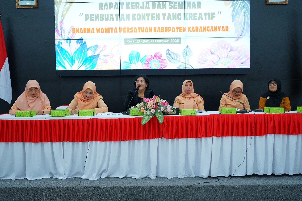 RaKer dan Seminar Pembuatan Konten Kreatif oleh Dharma Wanita Persatuan Kabupaten Karanganyar