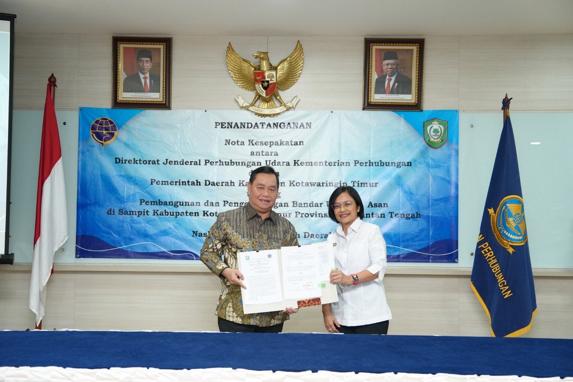 Kemenhub Terima Hibah Aset Pemkab Kotawaringin Timur untuk Bandara H. Asan Sampit