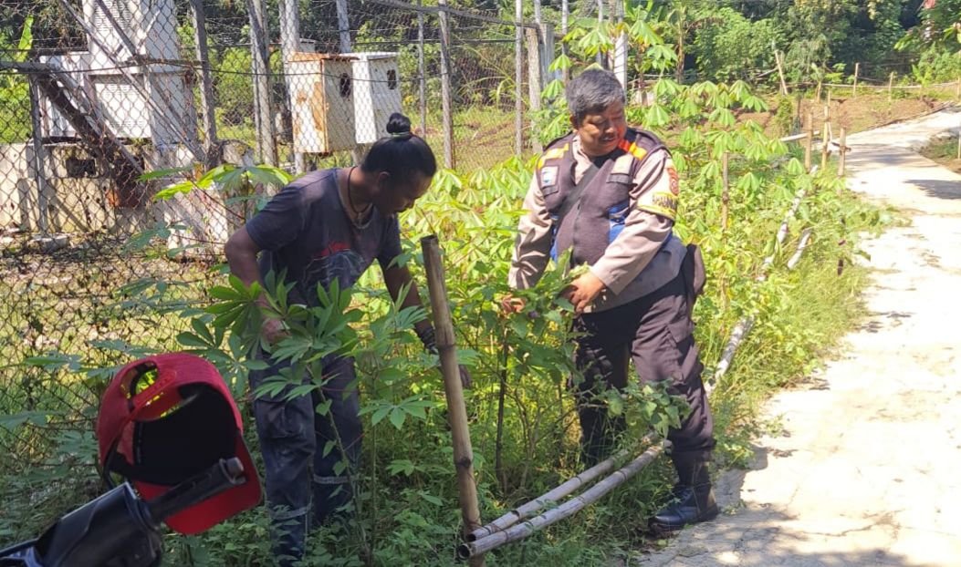Sambang Petani, Polsek Purwakarta Kota Dukung Ketahanan Pangan