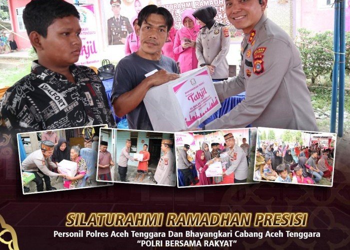 Polres Aceh Tenggara Gelar Silaturahmi Ramadhan Presisi dan Pembagian Takjil Bersama Masyarakat