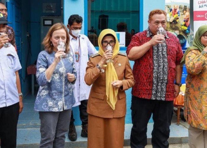 Perumahan Meranti Permai Proyek Percontohan Zona Air Minum Prima Siap Dikonsumsi