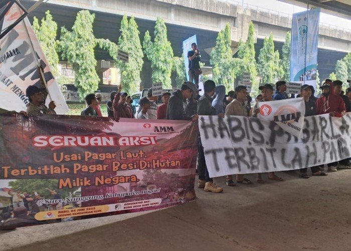 Di Dugaan Langgaran Aturan, AMM Desak KLHK Dan KKPH Bongkar Pagar Besi di Nanggung
