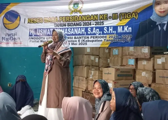 Hj. Uswatun Hasanah S.Ag, S.H., M.Kn. Anggota DPRD Provinsi Banten Dapil Tangerang C Gelar Reses di RT 03 RW 0