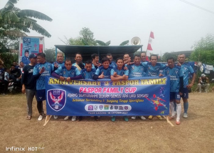 Anniversary Paspor Family ke 3 Gelar turnamen Sepak Bola di Stadion Porsena