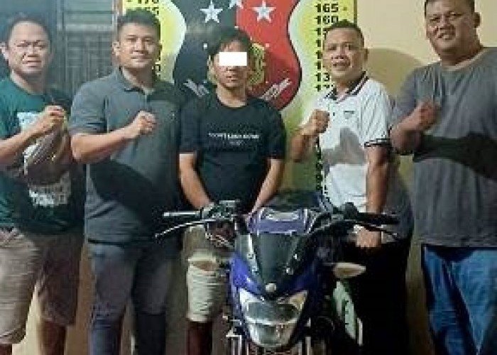 Pelaku Penggelapan Sepeda Motor Diamankan Personil Polres Simalungun
