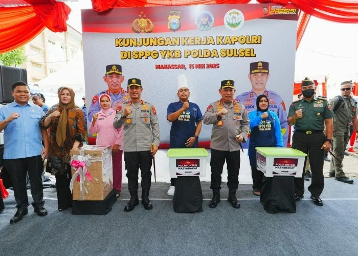 Kapolri Tinjau SPPG Polda Sulsel, Pastikan Kesiapan Dukung Program MBG