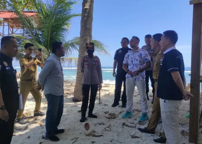 Jelang Krui Pro WSL 2025, Polda Lampung dan Mabes Polri Gelar Risk Assessment di Pantai Tanjung Setia