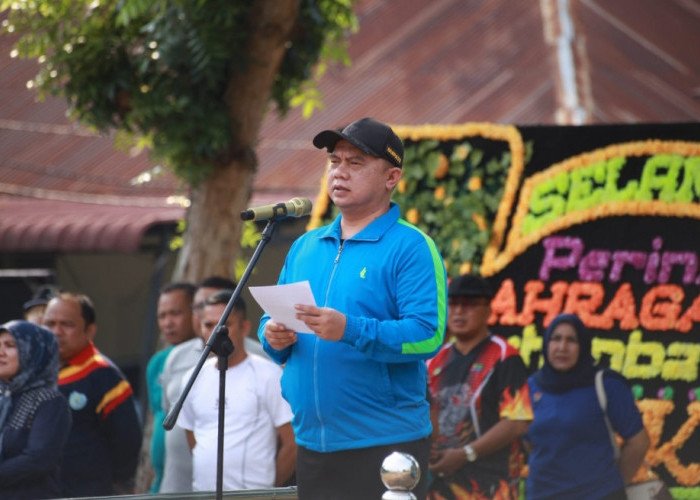 Bupati Labuhanbatu Pimpin Upacara Peringatan Hari Olahraga Nasional Ke- 40 