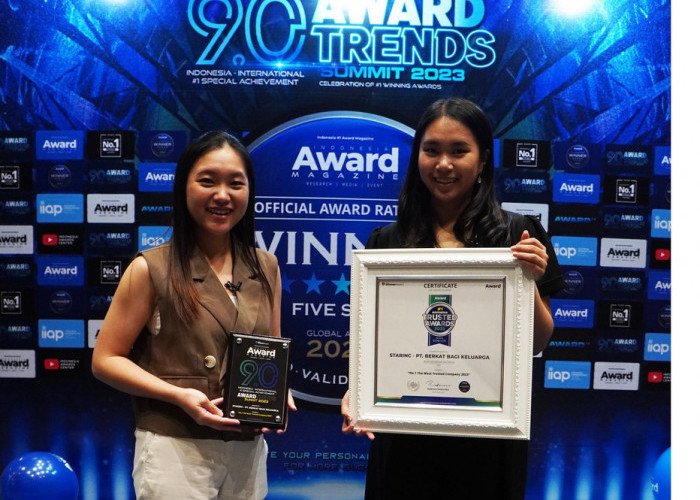 Bangun Jaringan Hingga 60 Kota dan Mancanegara, Starinc Raih Penghargaan The Most Trusted Brand