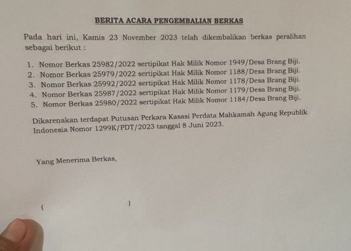 Pengakuan Sri Marjuni Gaeta Saat Bertemu Mantan Kepala Kantor BPN Sumbawa Subhan