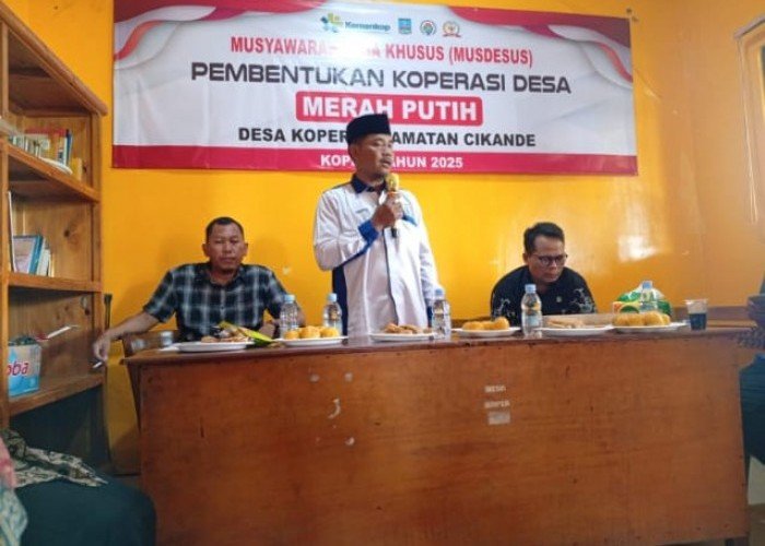 Desa Koper Kecamatan Cikande, Gelar Musdessus Pembentukan Pengurus Koprasi Merah Putih Tahun 2025
