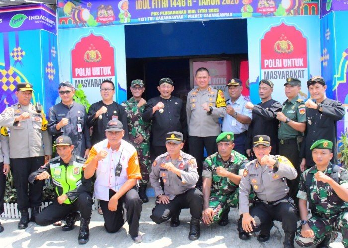Kapolres Beserta Forkopimda Karanganyar Lakukan Patroli Skala Besar dan Pengecekan Pos Pam