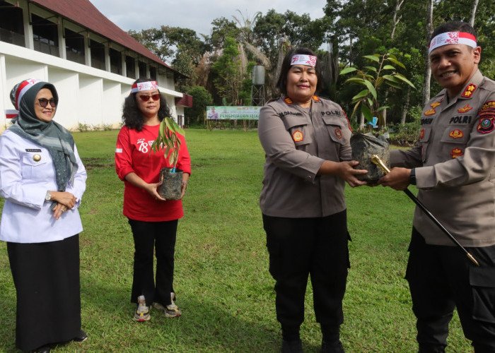 Kapolres Siantar Secara Serentak Laksanakan Penanaman Pohon di USI