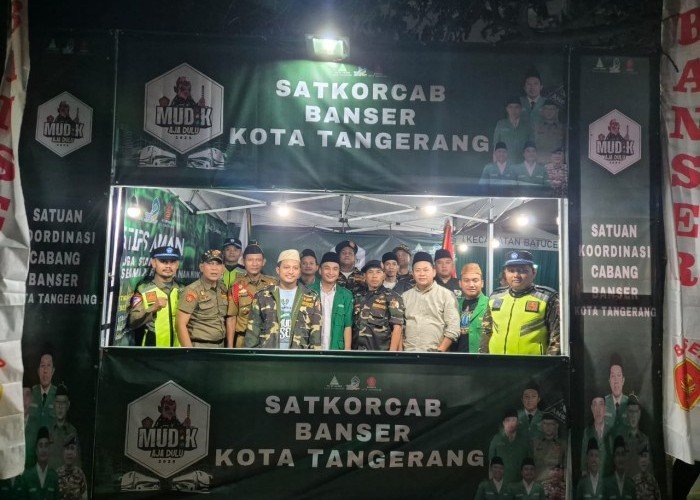 Posko Mudik Gratis Ansor-Banser Kota Tangerang Didirikan di Batuceper Sambut Lebaran 1446 H
