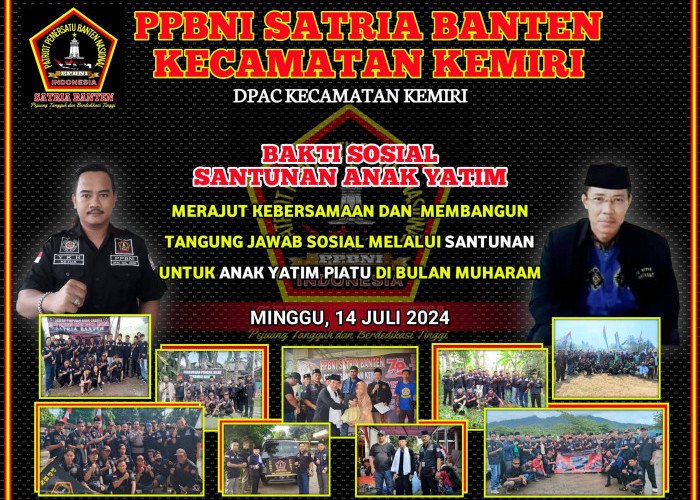 Ormas PPBNI Satria Banten Kecamatan Kemiri Akan Melaksanakan Santunan Yatim Piatu di Bulan Muharam