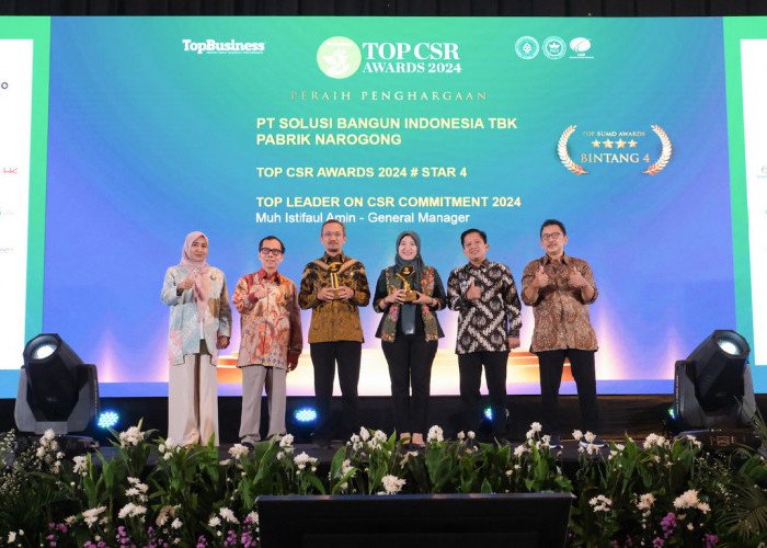 SBI Pabrik Narogong Meraih Penghargaan Top Leader On CSR Commitment Serta Top CSR