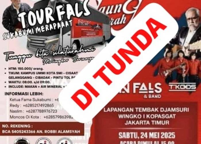 “Tour Fals Sukabumi” Gagal Tancap Gas ke Jakarta, Fans Kecewa Berat