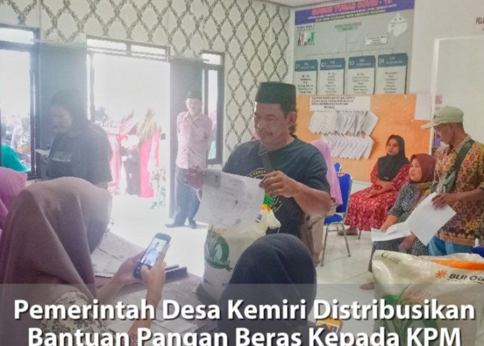 Pemdes Kemiri Distribusikan Bantuan Beras Kepada Keluarga Penerima Manfaat 
